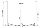 Two post lift 4000kg 230V Classic