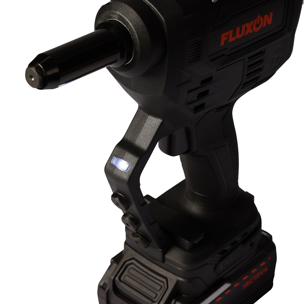 Cordless pop rivet pliers 20kN 1x 4.0Ah battery 18V + charger