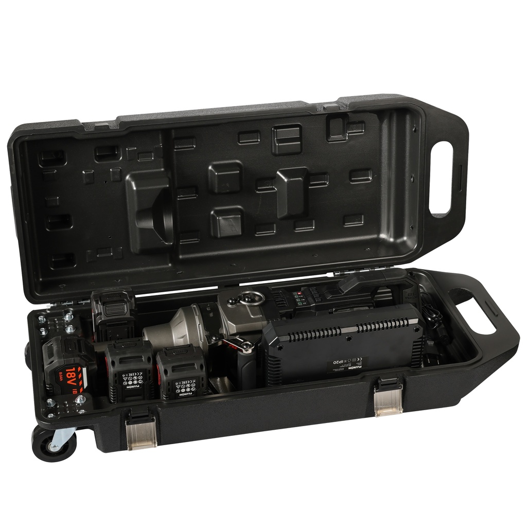 Cordless impact wrench 1" 4000Nm incl. 4x 8.0Ah batteries 18V + charger