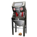 Stainless steel wet blasting cabinet Aqua blaster 190 L