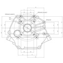 Gasoline engine E-start 9pk shaft size 25mm