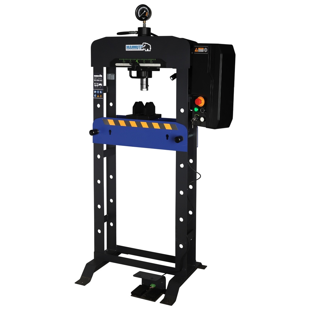 Mammuth werkplaatspers 20 ton elektrisch X-Serie