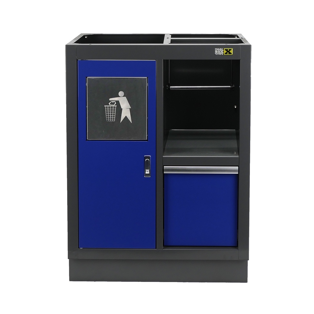 [GC68TBBLUE] Onderkast afvalbak en papierhouder BLAUW