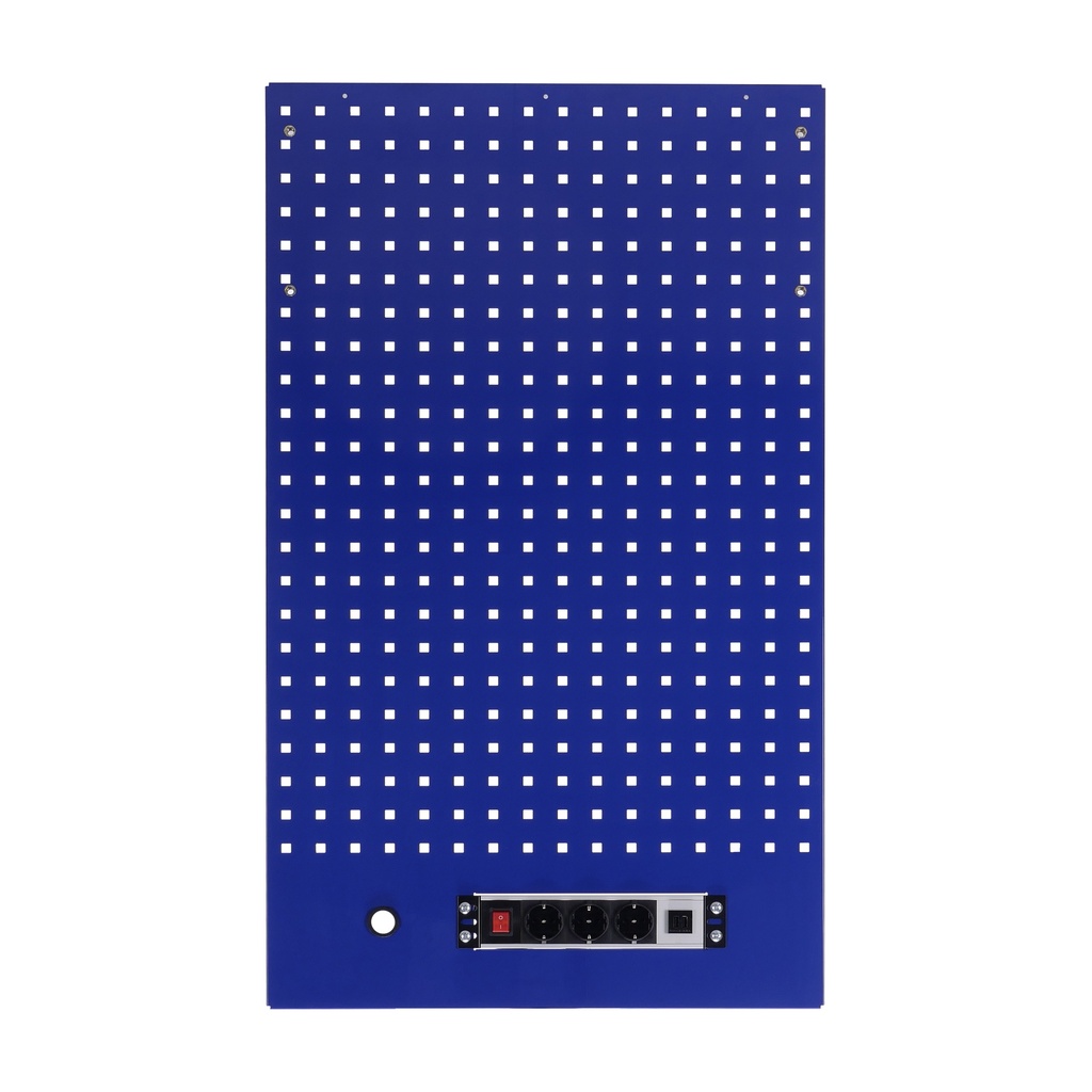 [GC10BSBLUE] Tool wall with power strip 615 x 1052mm BLUE