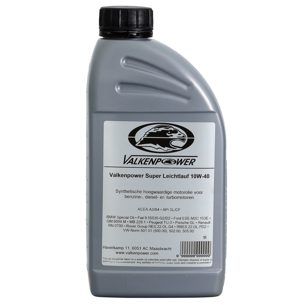 [O10W40] Valkenpower motorolie Ultralub C SAE 10W-40 1 L
