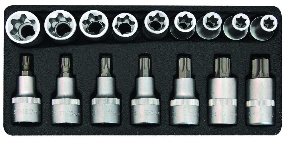 Torxdoppenset 1/2" 16 delig