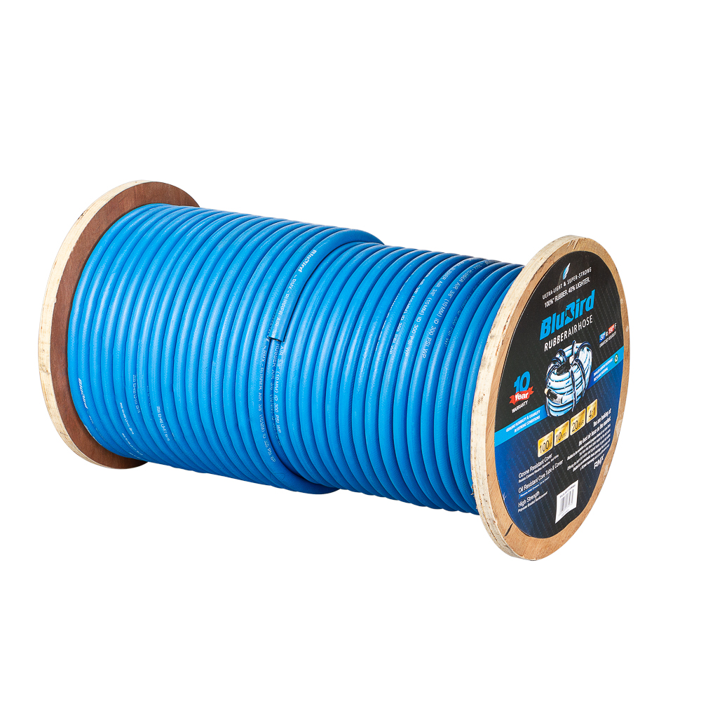 [BB10100MWF] Blubird Luchtslang rubber 10mm x 100m op rol open einde