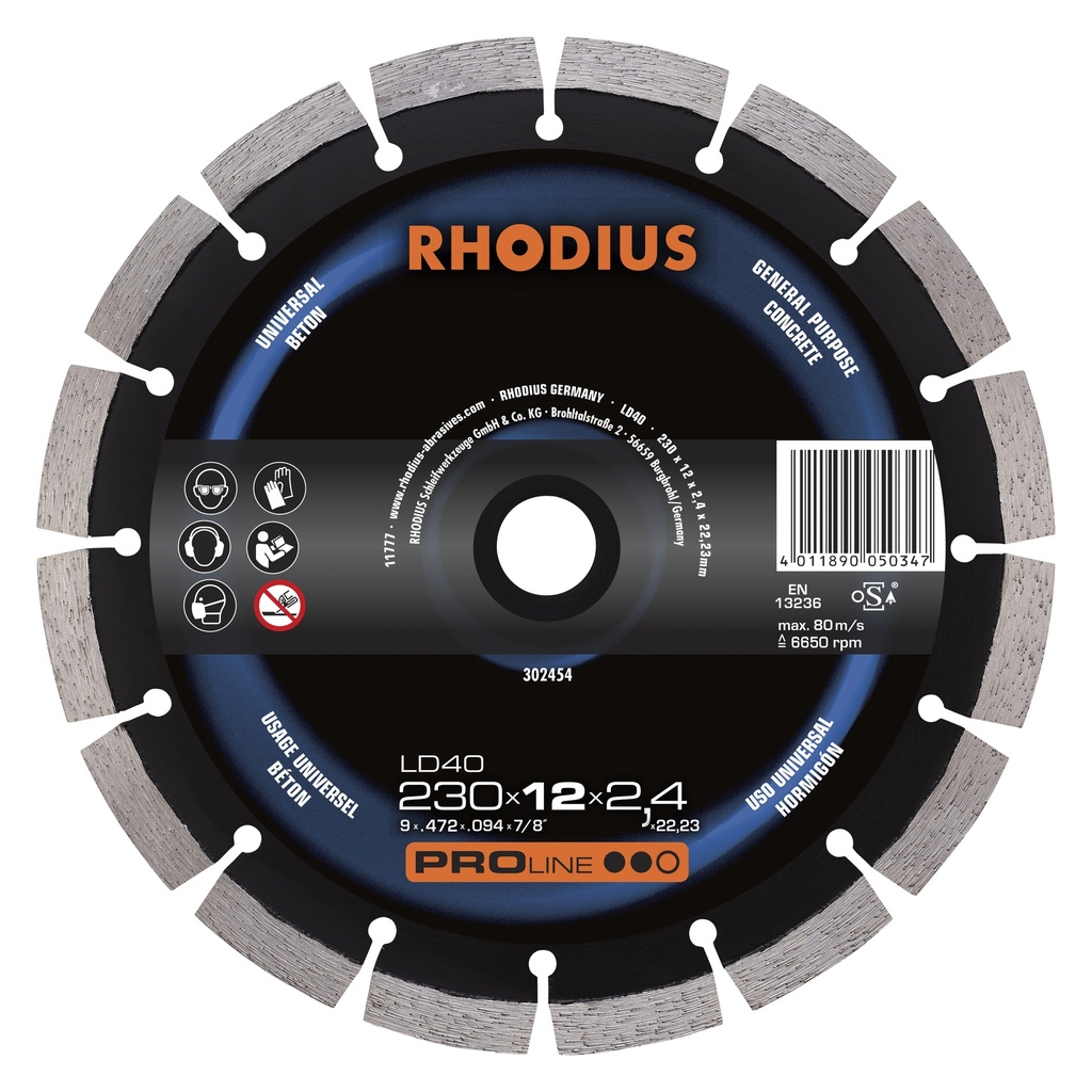 [302454] Diamond cutting disc LD40 230 x 12,0 x 2,4 x 22,23mm