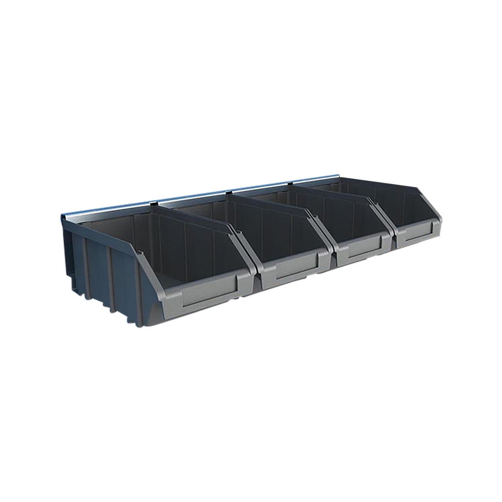 [BGH45] Magazijnbak set 4 delig plastic inclusief hanger EXPERT