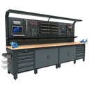 Bullram industriële werkbank (vaste kasten)