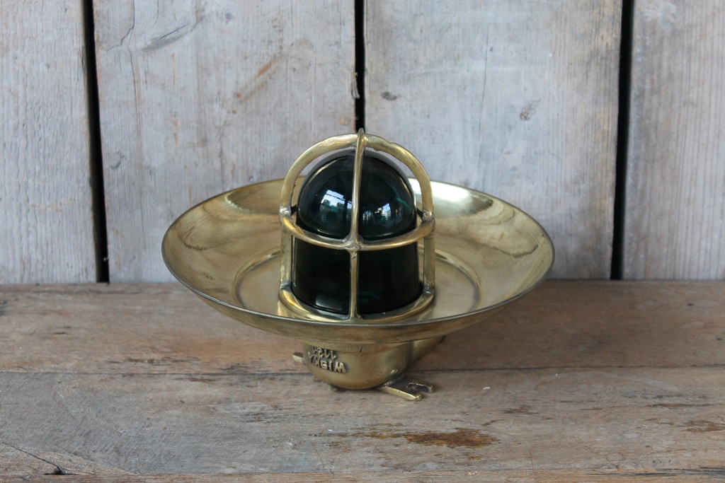 [VIN-217B] Scheepslamp Vintage Groen