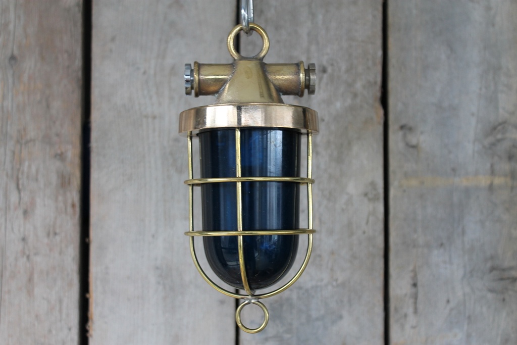 [VIN-081A] Hanglamp Vintage Blauw
