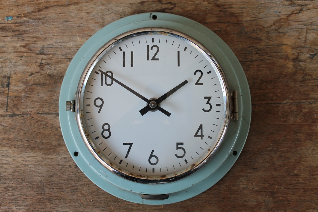 [VIN-245A] Vintage Ship Clock 